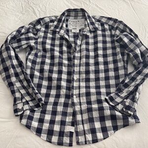 Frank & Eileen Black and White Checkered Women’s Shirt Size M